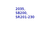 Typ 2035, SB200, SR201-230