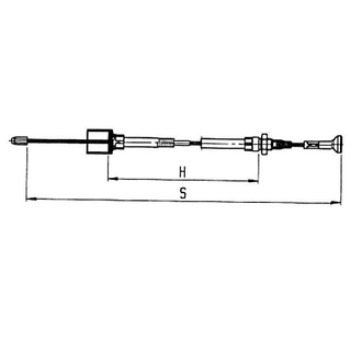 AL-KO Bowdenzge aushngbar Glocke 24 mm Nippel 8 mm - Profi Longlife HL 350 mm / GL 546 mm
