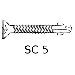 Torx Spezial Bohrschrauben verzinkt SC5 41-12-5,5 x 55