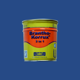 Brantho Korrux 3 in 1 0,75 Liter Dose brillantblau / mittelblau RAL 5007