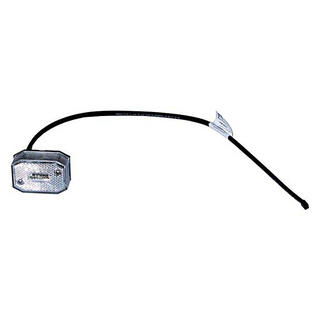 Flexipoint LED Positionsleuchte, weiß mit DC-Anschluss, 500 mm lg. Kabel