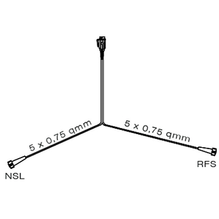 Kabelsatz Zuleitung PVC-Stecker, 13-polig 4 m Länge, 2 x Bajonettverb.